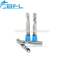 Moinho de extremidade da flauta do carboneto contínuo de BFL único para o corte de alta velocidade de alumínio